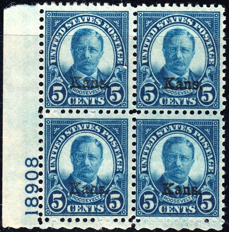 U.S. 663 F+VF NH PBlk/4 (101322) 