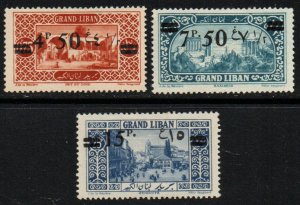 Lebanon Sc #68-70 Mint Hinged