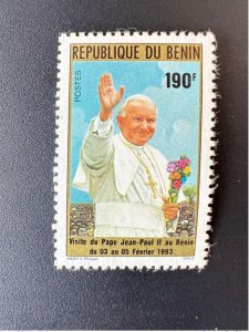 Benin 1993 Mi. 536 Visit of Pope John Paul II Papst