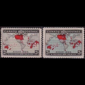 CANADA 1898 - Scott# 85-6 Empire Map Set of 2 NH