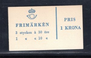 SWEDEN SC# 514b SLOT MACHINE BKLT VF/MNH