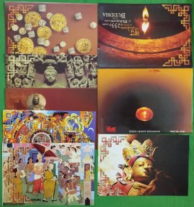 India 2007 Buddha Mahaprinirvan Set of 5 Blank Max Cards Presentation Pack #8023