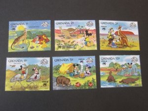 Grenada 1988 Sc 1638-43 Disney MNH