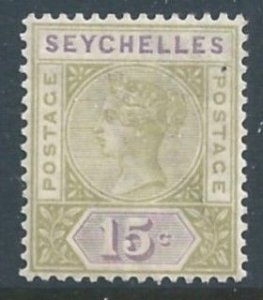 Seychelles #10 MH 15c Queen Victoria