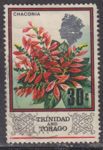 Trinidad & Tobago 154 Wild Poinsettia, Chaconia 1969