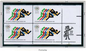 U.S. # 1462 Zip Block MNH. 