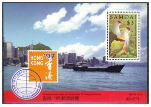SAMOA SHEET BIRDS HONG KONG 97