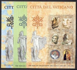 1983 Vatican City -Sc# 718-720 - Sheets - MNH **