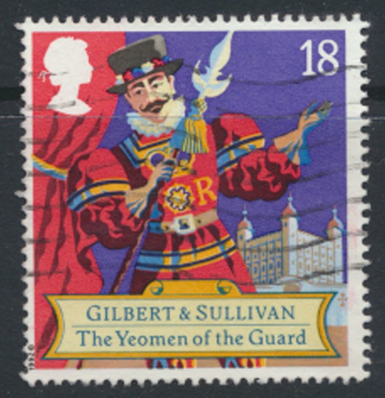 Great Britain  SG 1624  SC# 1458  Gilbert & Sullivan   Used see detail and scan