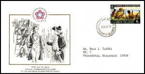 Solomon Islands 333 US Bicentennial Typed FDC