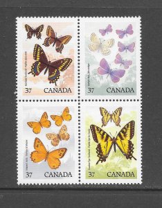 CANADA #1213a BUTTERFLIES (T) MNH