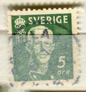 SWEDEN; 1938 early Gustav Birthday issue fine used 5ore. value