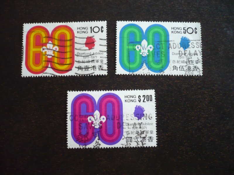 Stamps - Hong Kong - Scott# 262-264 - Used Set of 3 Stamps