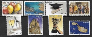 MALTA SG1657/64 2010 OCCASIONS GREETING STAMPS MNH