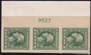 #531 Mint NH, XF, Plate number strip of 3 (CV $67.50+) (CV $21 - ID29558) - J...