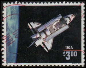 United States 2544b - Used - $3 Space Shuttle Challenger (Dated: 1996)(cv $1.75)