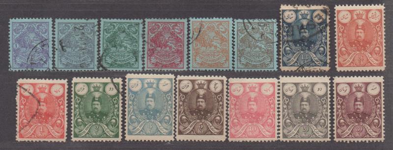 **Iran, SC# 428-44, Short Set Mint & Used, CV $207.30