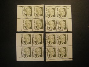 Scott 2172, 5c Hugo L. Black, PB4 #1 x4, Matched Set, MNH Great Americans