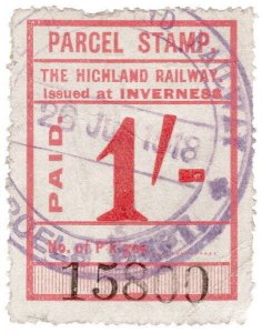 (I.B) The Highland Railway : Parcel 1/- (Inverness)