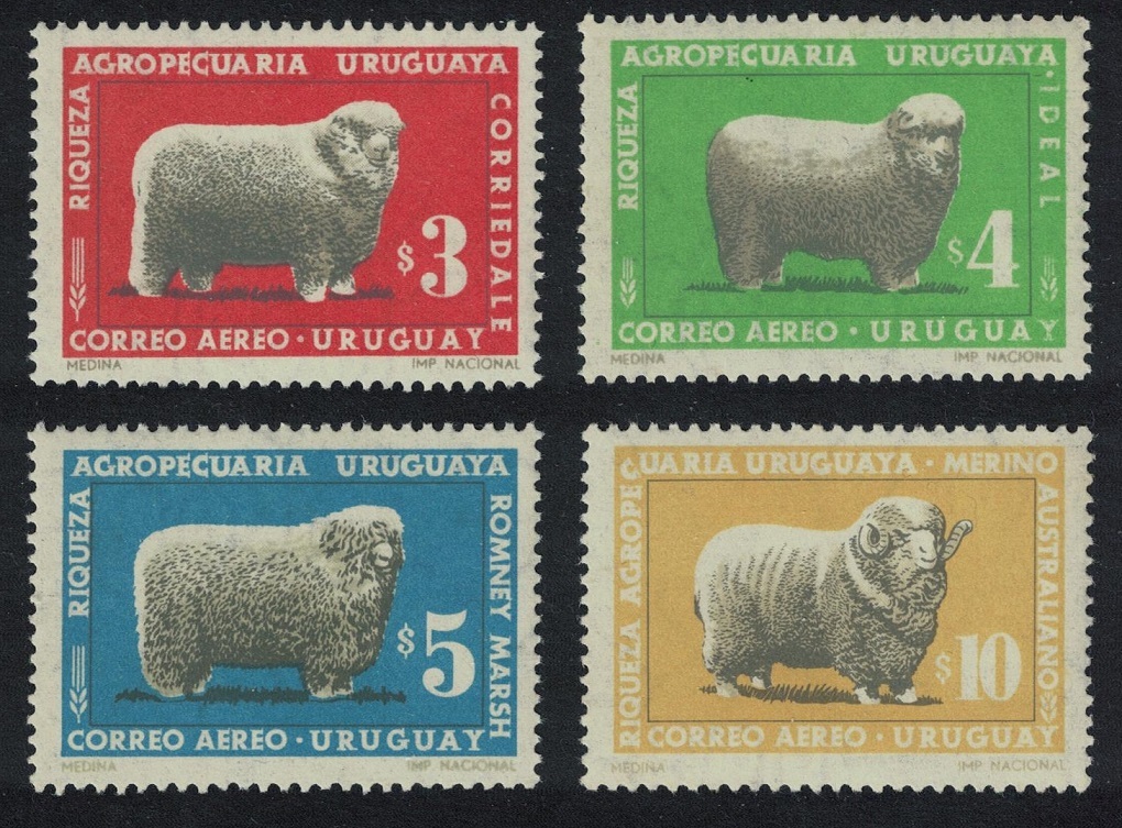 Uruguay Uruguayan Sheep-breeding 4v 1967 MNH SG#1323-1326 | Central ...