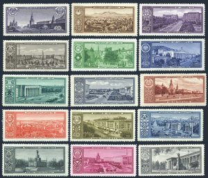 Russia 2120-2134, MNH. Mi 2146-2154,2174-2179. Capitals: Soviet Republics, 1958.