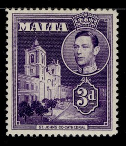 MALTA GVI SG223, 3d dull violet, M MINT.