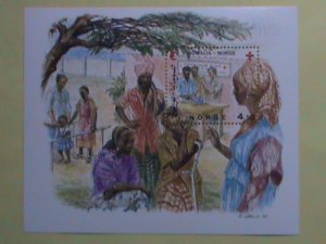 NORWAY STAMP: 1987 SC#908   RED CROSS REHABILITATION CENTER IN SOMALIA-S/S SHEET