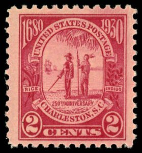 US Sc 683 MNH - 1930 2¢ - Charleston - 250th Anniv