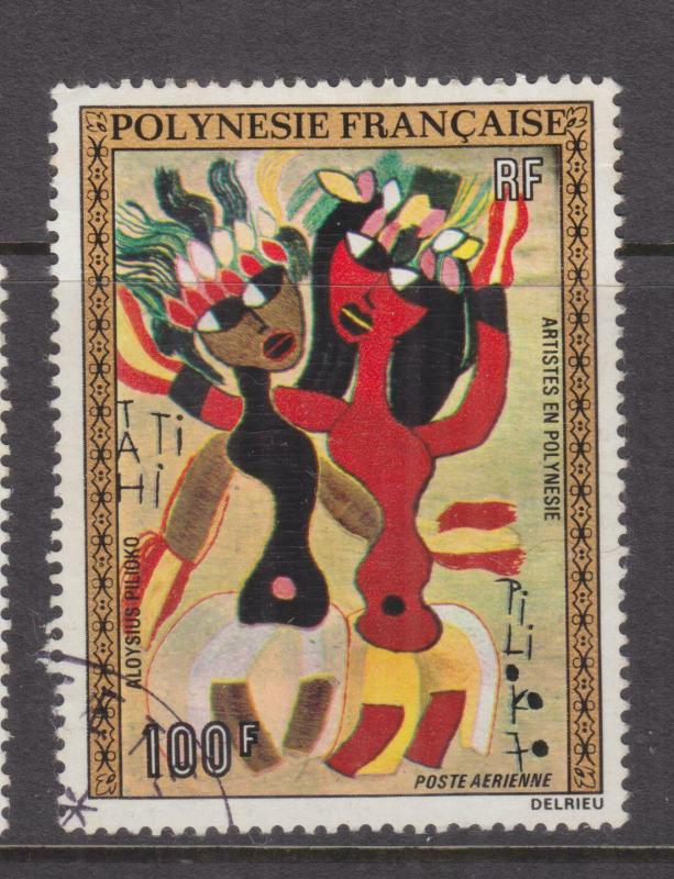 FRENCH POLYNESIA, 1972 Painting, 100f. Dancers, used.