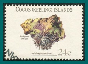 Cocos 1981 Charles Darwin, 24c used  #78,SG75