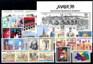 Luxembourg 1998 Complete Year MNH Set-