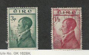 Ireland, Postage Stamp, #149-150 Used, 1953 Robert Emmet