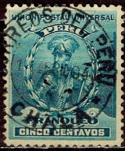 Peru; 1899: Sc. # 147: Used Single Stamp