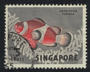 Singapore Orange clownfish Fish 1962 Canc SG#66