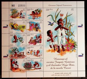 COSTA RICA Sc 568 NH MINISHEET OF 2003 - CARTOON - (CT5)