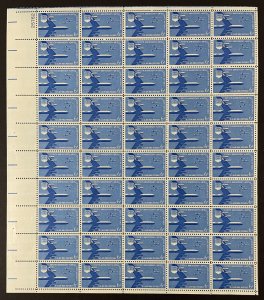 C49 FIFTIETH ANNIVERSARY US AIR FORCE Sheet of 50 US Airmail 6¢ Stamps NH 1957