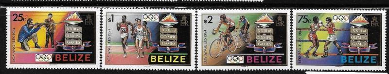 Belize 1984 Summer Olympics Los Angeles shooting Boxing running MNH 