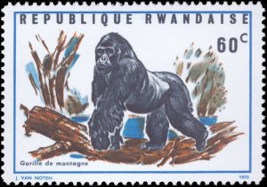 Rwanda 1970 Sc 359-366 Gorillas CV $13