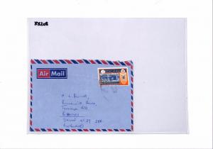 XX208 1970s OMAN Overprints GB Devon Airmail Cover