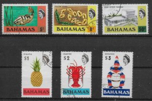 BAHAMAS SG395/400 1972-3 DEFINITIVE SET OF 6 USED