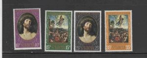 ST. LUCIA #245-248 1969 EASTER MINT VF NH O.G