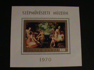 HUNGARY NUDE ART PAINTING SOUVENIR SHEET