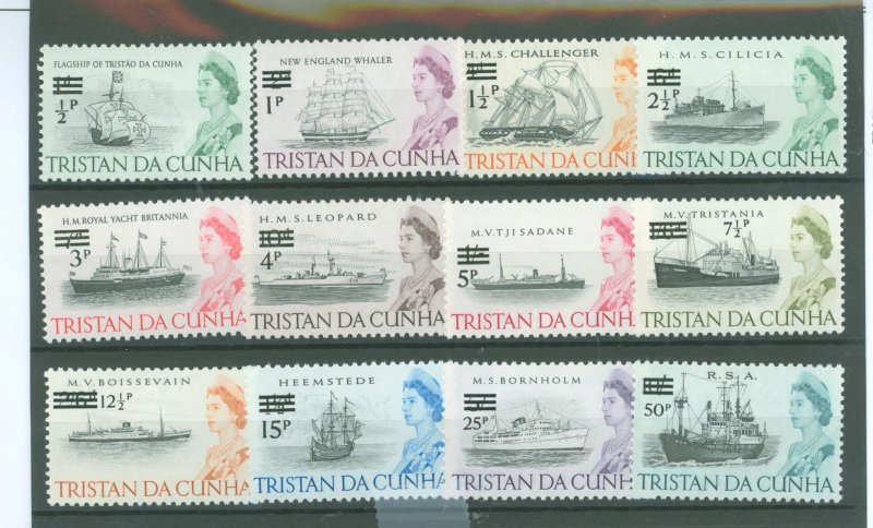 Tristan da Cunha #141-152  Single (Complete Set)