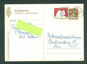 Denmark. 1973 Stationery Copenh. 60 Ore, With Christmas Seal, Cat. Adr: Copenh.