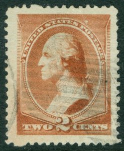 EDW1949SELL : USA 1883 Scott #210 Extra Fine, Used. Huge Jumbo with creases.