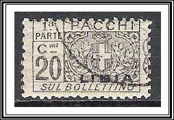 Libya #Q3 Parcel Post Left Half CTOH