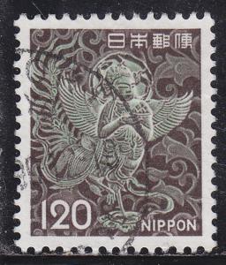 Japan 1079 Used 1972 Mythical Winged Woman, Chusonji