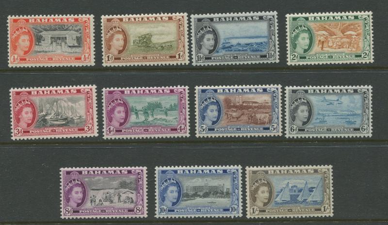 Bahamas  #158-168  MNH  1954 Short Set of 11 Stamps