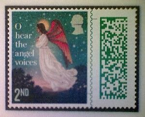 Great Britain, Stanley Gibbons 5100, used(o), 2023, Christmas: Angel, 2nd-matrix