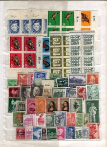 GERMANY; 1940s-60s early issues useful mixed MINT LOT of values